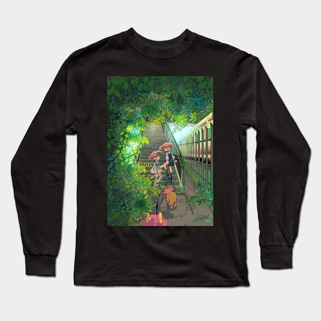 Mushroom walk Long Sleeve T-Shirt by N00dlesandwitch